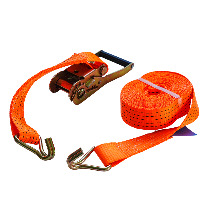 2-Inch Double J-Hook Ratchet Tie Down Strap for Transport